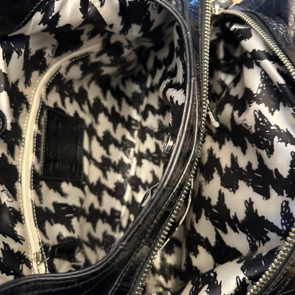 COACH ❤️ MADISON CROC EMBOSSED PATENT LEATHER ~LIMITED EDITION~ Bag & Wallet Set - Picture 5 of 15